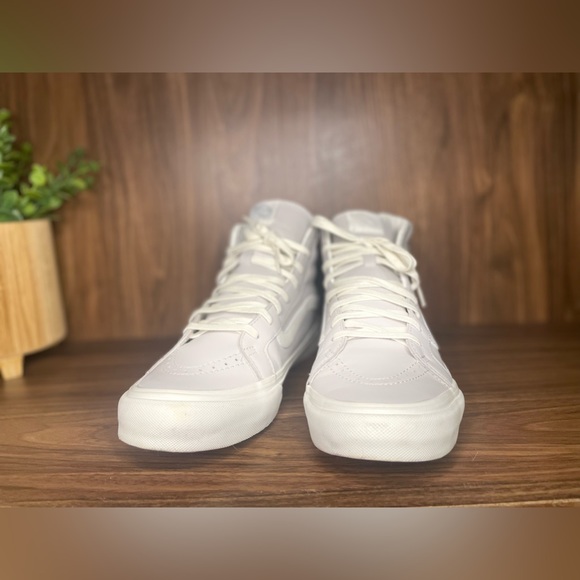 Vans White Skate SK8-HI Show With Zipper In The Back - Picture 7 of 9